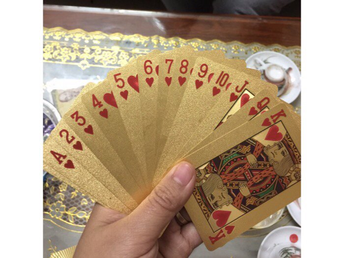 Bộ Bài Tây Mạ Vàng Cực Chất