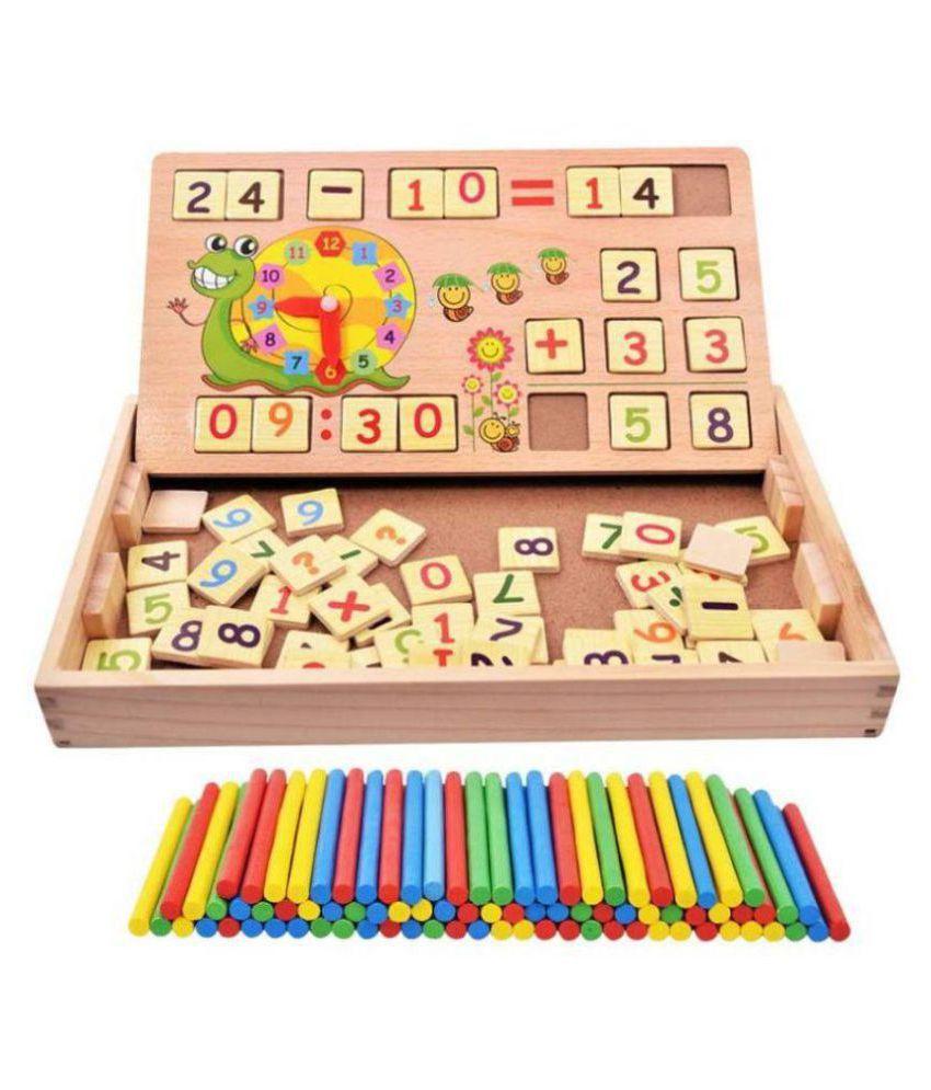BẢNG GỖ 2 MẶT GIÚP BÉ HỌC TOÁN