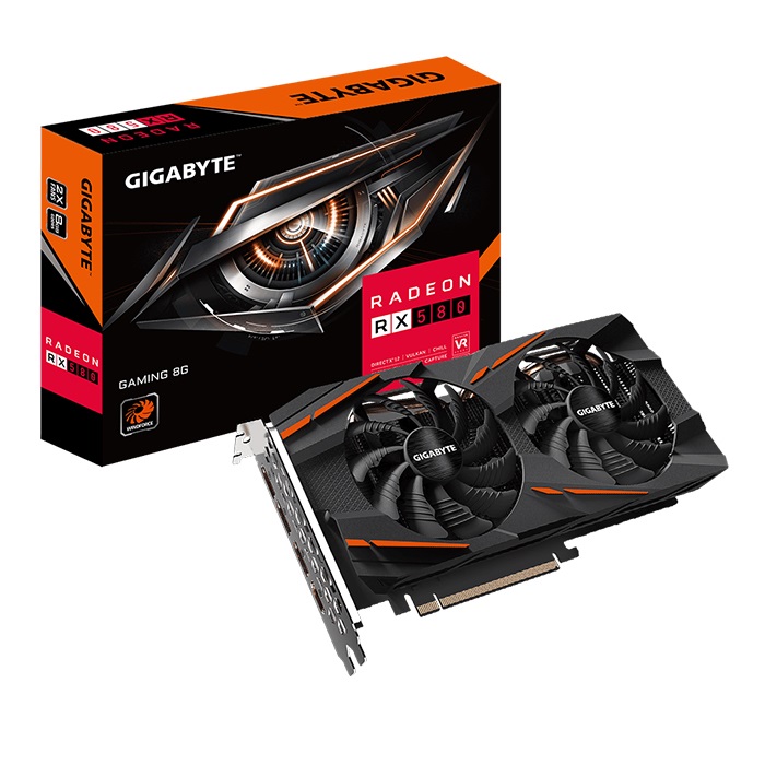 VGA Gigabyte Radeon RX 580 Gaming 8G (GV-RX580GAMING-8GD)
