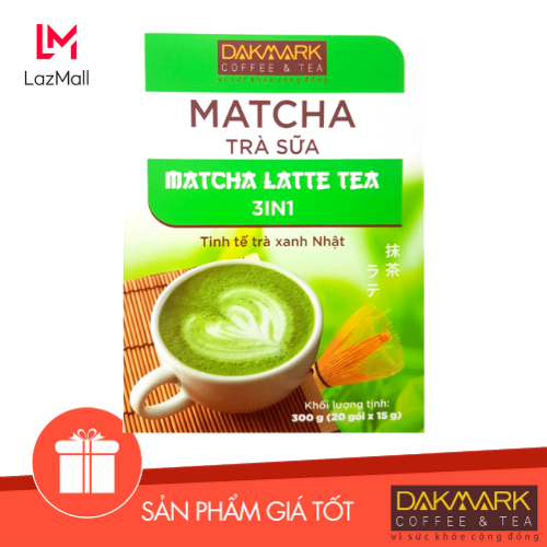 Hộp Matcha trà sữa DakMark 300g