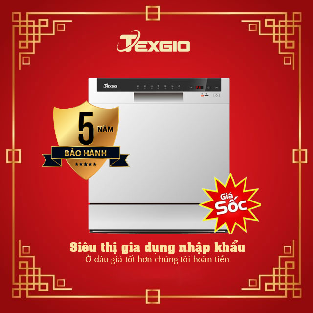 Máy rửa bát Texgio TG-DTW558