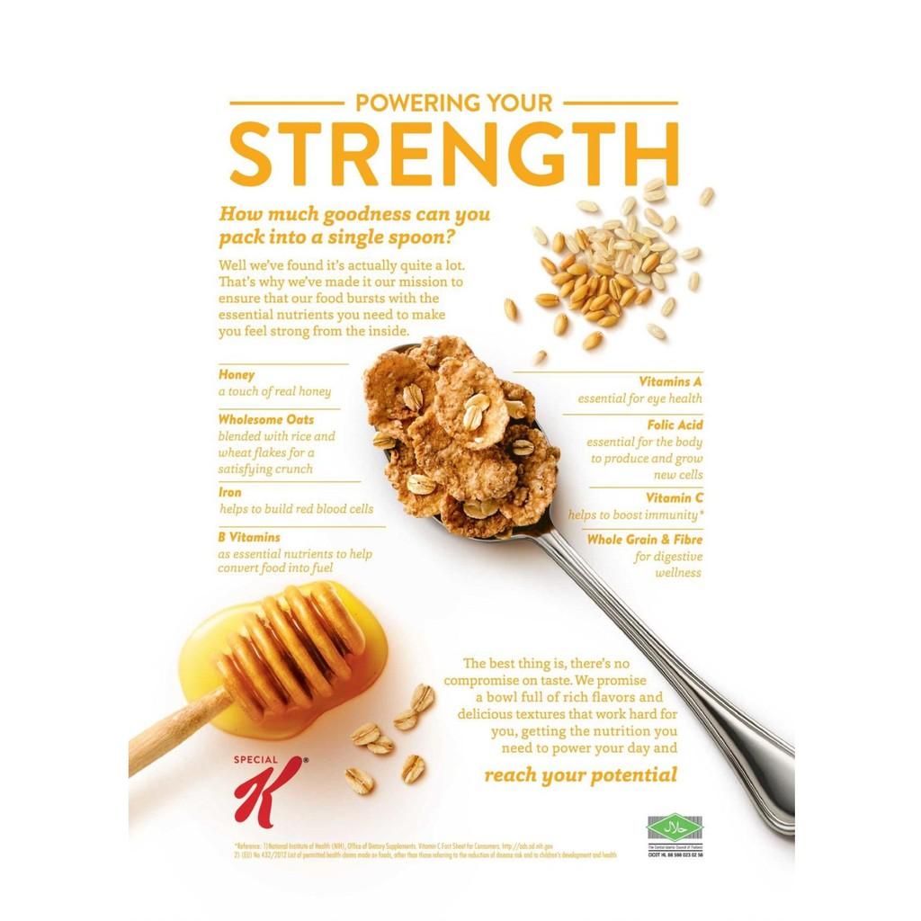 Ngũ cốc ăn kiêng Kelloggs Special K Honey 385g