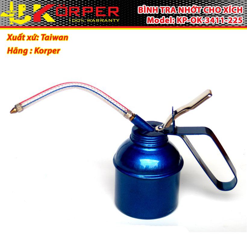 Bình tra nhớt cho xích Korper KP-OK-3411-225, 250ml