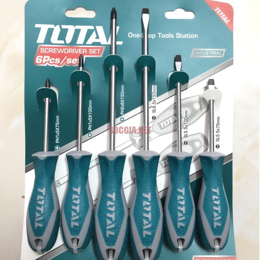 Bộ tuốc nơ vít Total THT250606 6 chi tiết