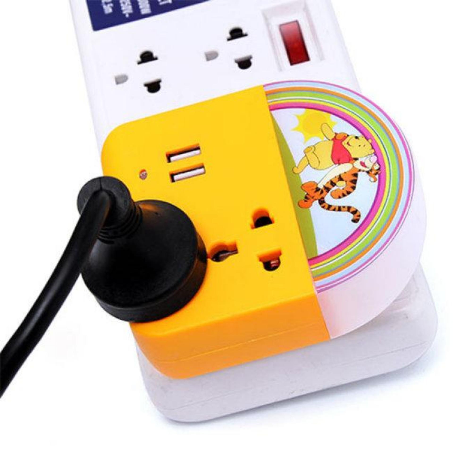 Ổ cắm điện có đèn LED và cổng USB