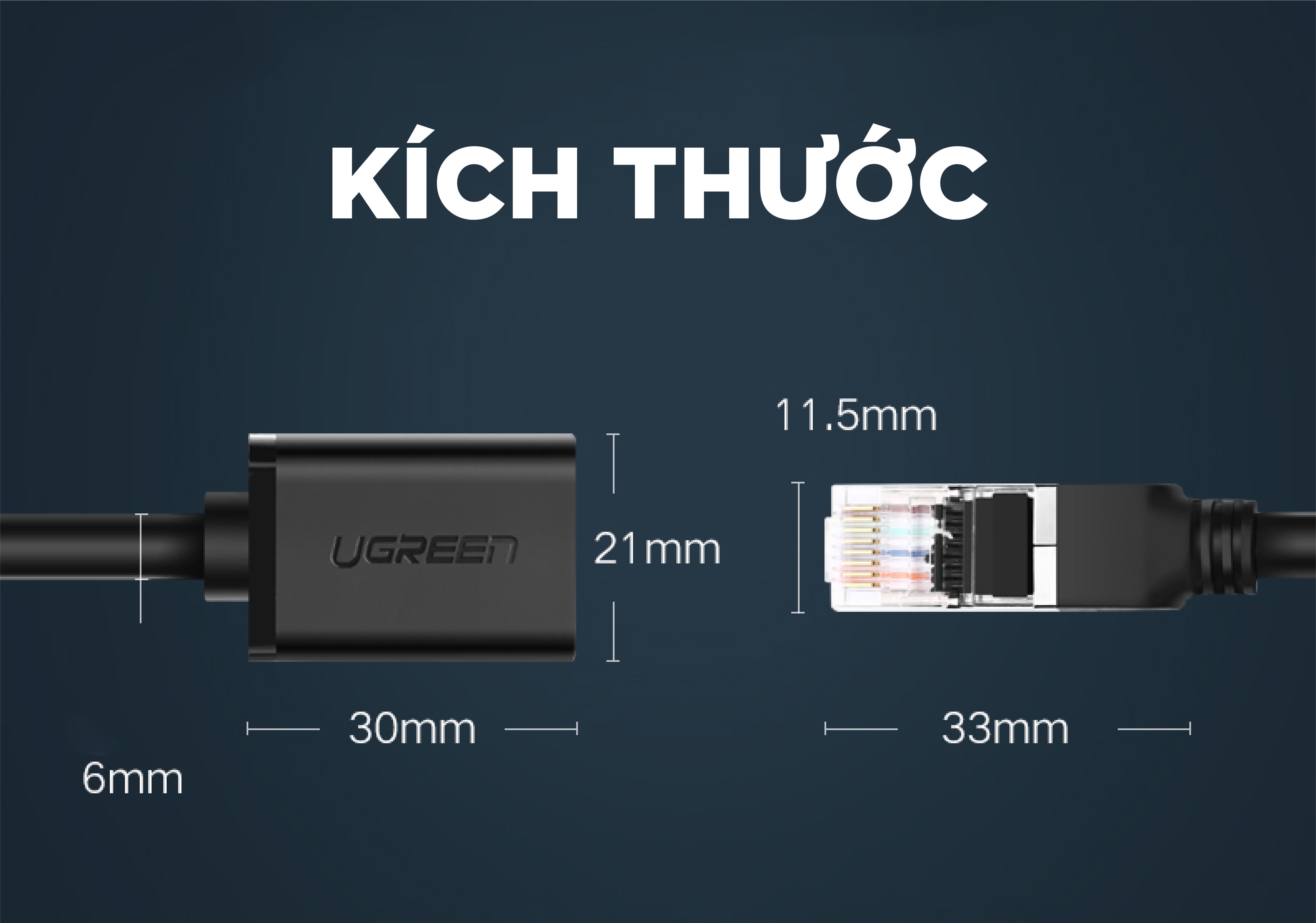 Cáp mạng bấm sẵn Ugreen 11278
