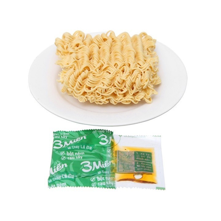Mì 3 Miền Chay Lá đa 65g combo 10 gói