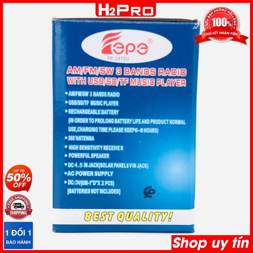 Đài Radio Pin Sạc FEPE FP-1372U
