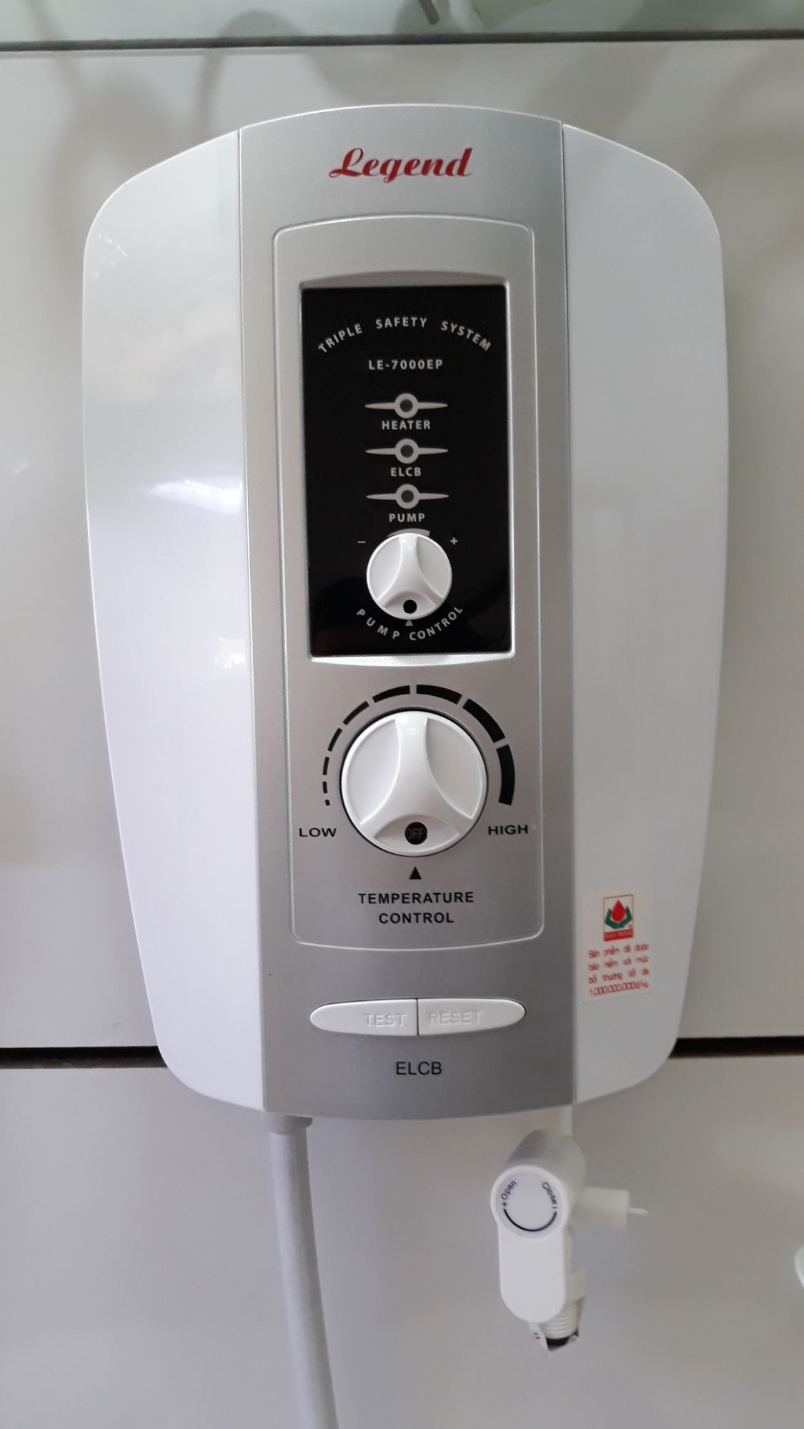 Máy tắm nước nóng Legend LE-7000EP