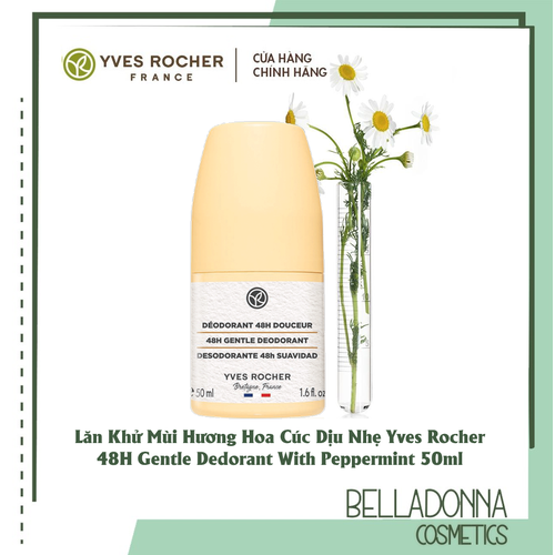Lăn khử mùi hương hoa sen Yves Rocher 24h Anti-Perspirant Deodorant Lotus Flower From Laos 50ml