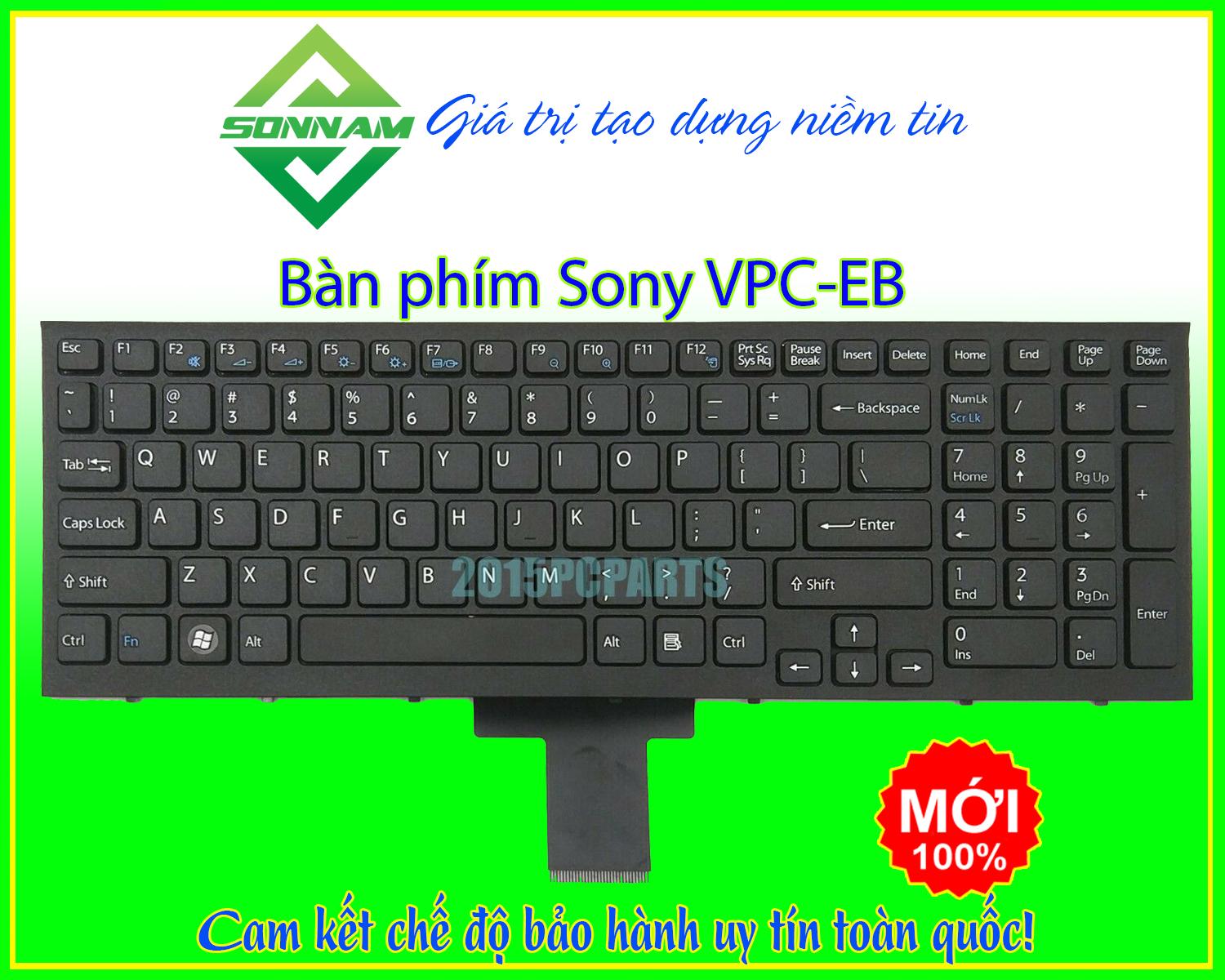 Bàn phím laptop Sony VPC EB