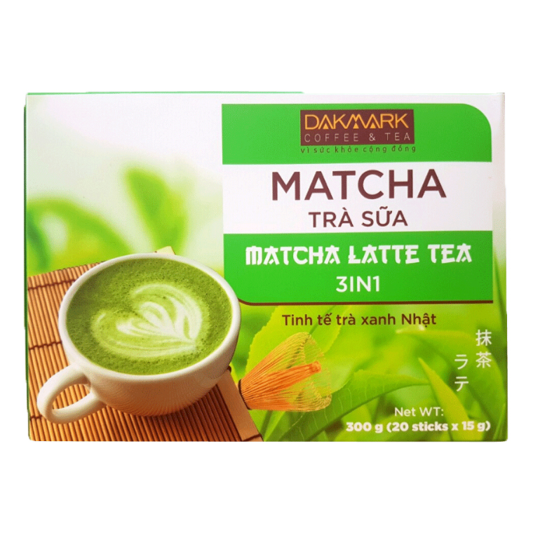 Hộp Matcha trà sữa DakMark 300g