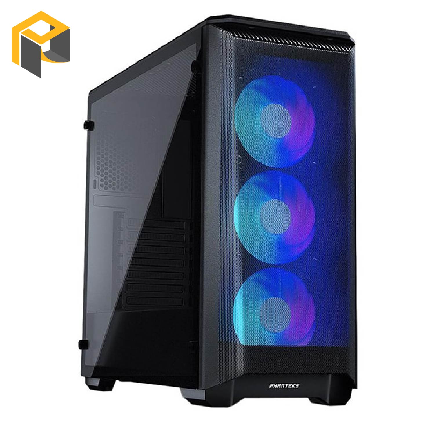 Case Phanteks Eclipse P400 RGB illumination Mid-Tower (Black/White Case)