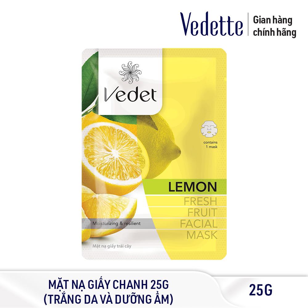 Mặt nạ chiết xuất chanh Vedette Fresh Fruit Lemon