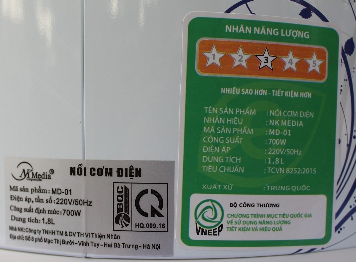 Nồi cơm điện Media MD-01