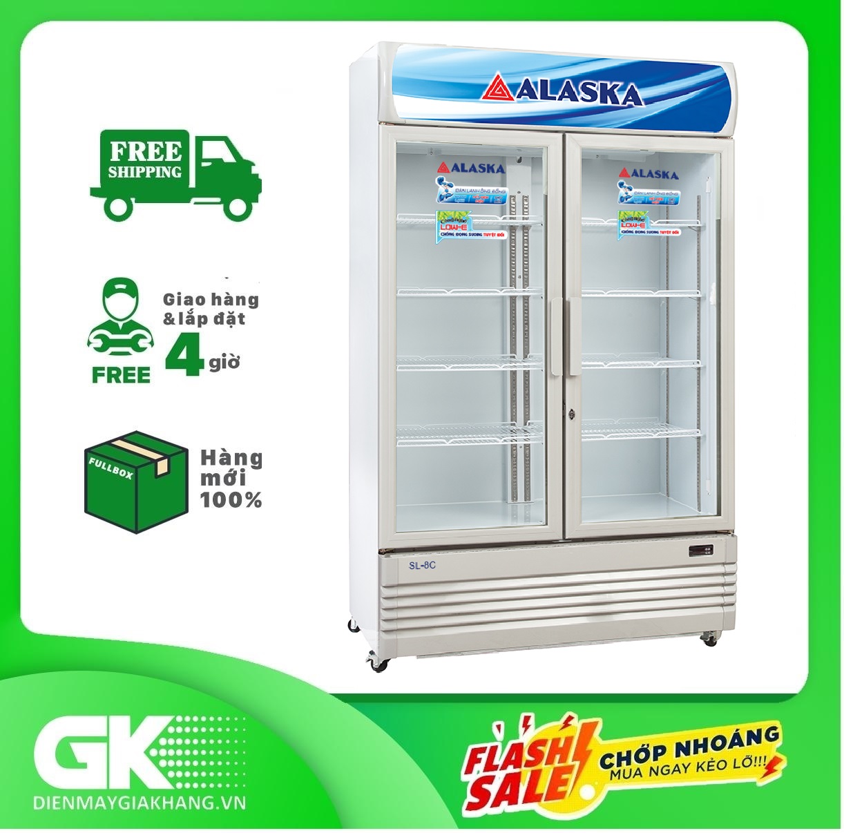 Tủ mát Alaska SL-8C/8CS 800L