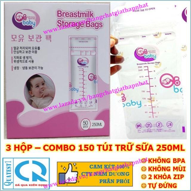 Combo 3 Túi trữ sữa Kichilachi 250ml