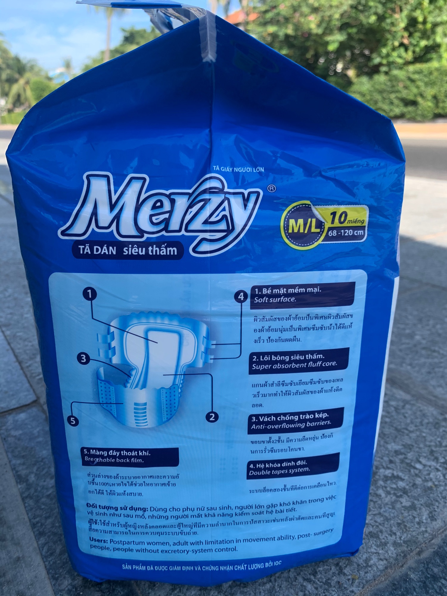 Bỉm dán Merzy dành cho người già