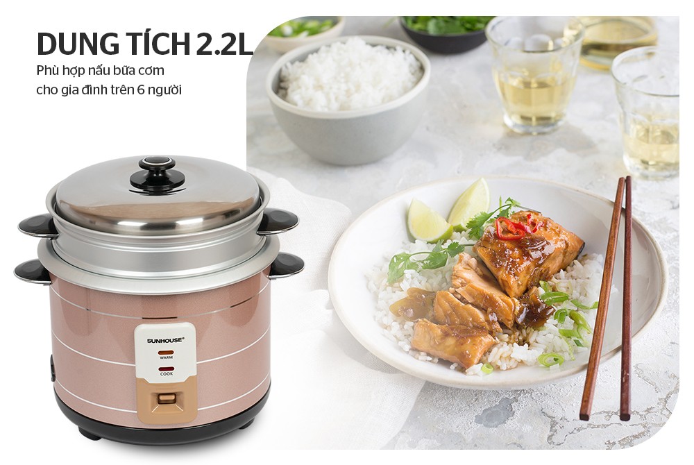 Nồi cơm điện Sunhouse SHD8135 2.2L