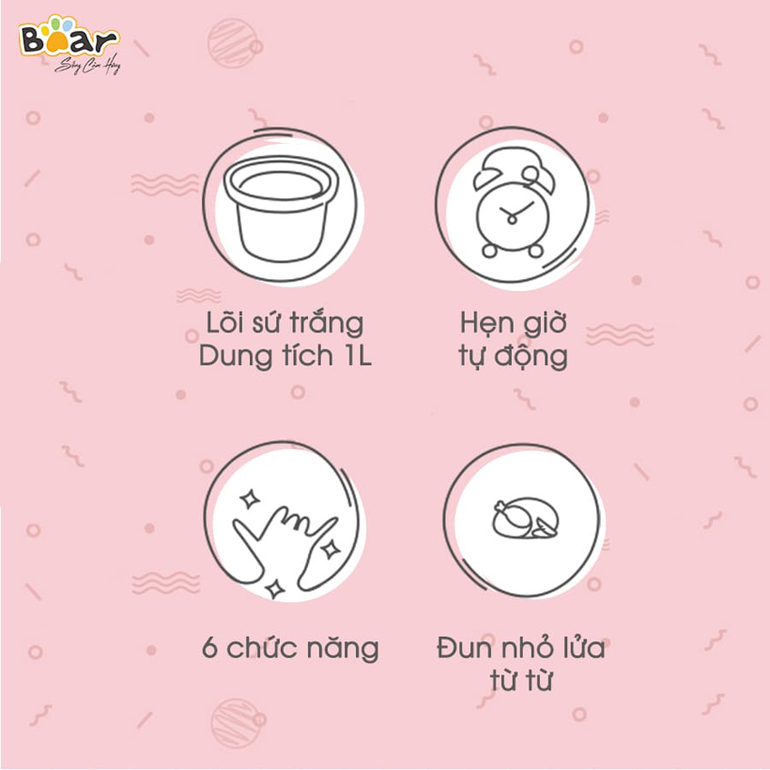 Nồi Nấu Chậm Bear DDG-D10B1S