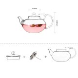 Ấm trà thủy tinh ZENO ATT17 - 600ml