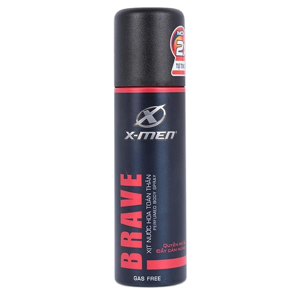 Xịt Khử Mùi Toàn Thân X-Men Brave 100ml
