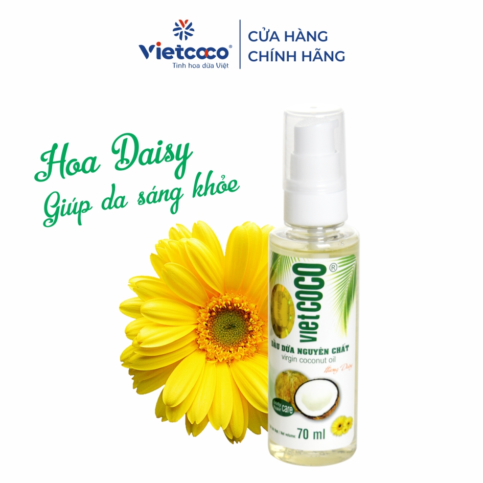 Dầu dừa hương Daisy nguyên chất VIETCOCO 70ml