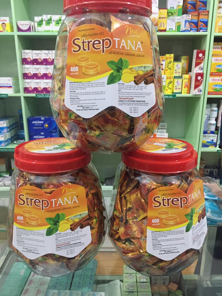 Kẹo Ngậm Streptana 400 viên