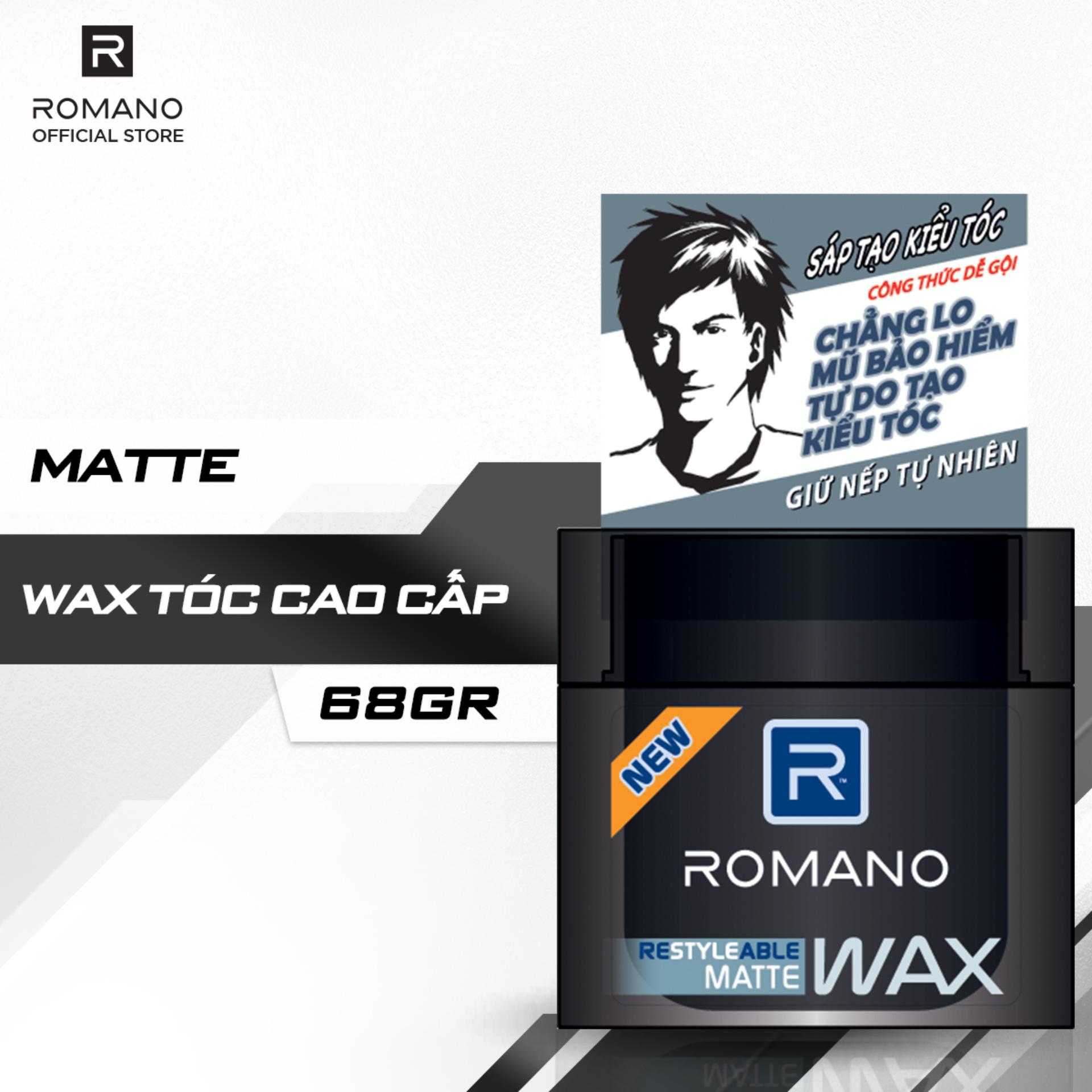 Sáp Tạo Kiểu Tóc Tự Nhiên Romano Matte 68G