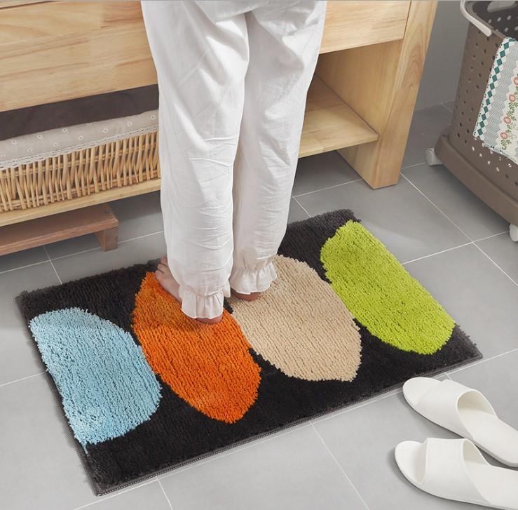 THẢM COTTON LEN DỆT VẢI NỔI CHIẾC LÁ PA9162