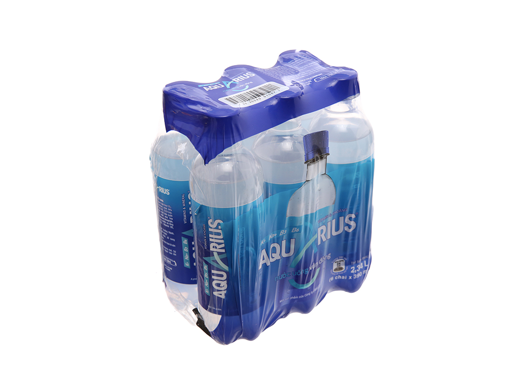 Nước uống thể thao Aquarius 390ml lốc 6 chai