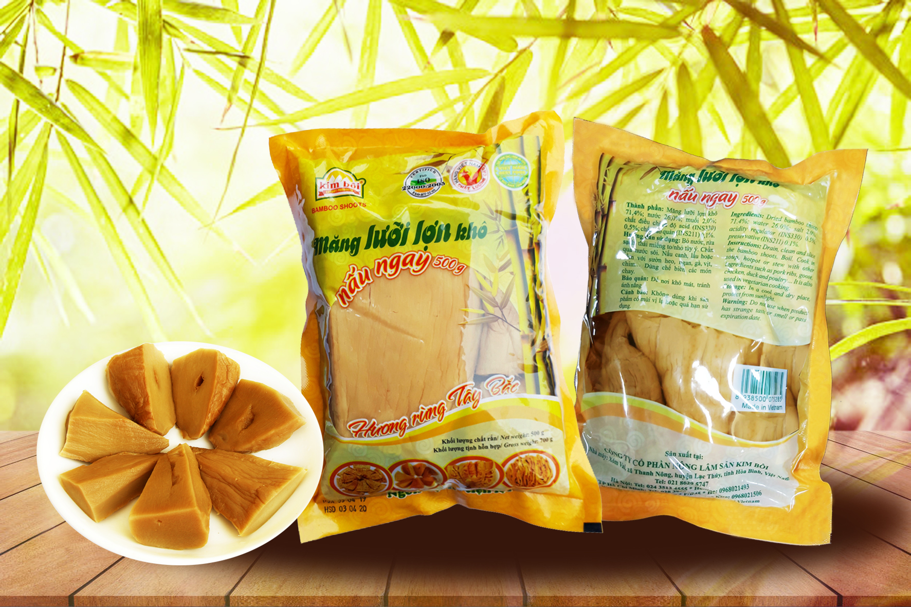 Măng lưỡi lợn Kim Bôi 500g