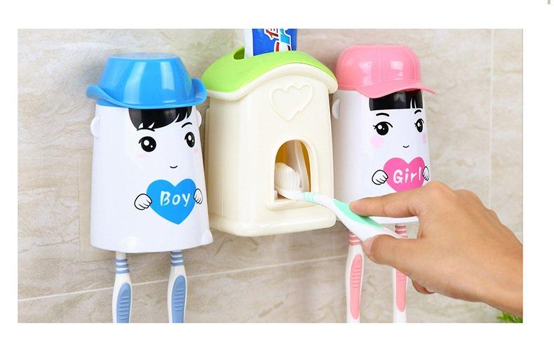 KỆ NHẢ KEM ĐÁNH RĂNG KÈM HAI CỐC ECOCO E1501