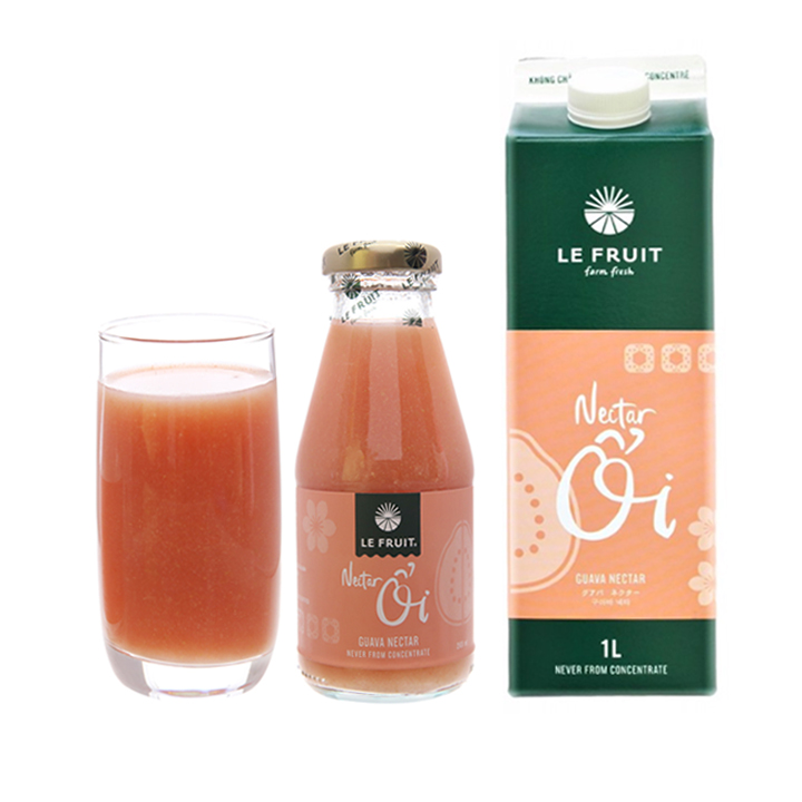 Nước ép Le Fruit Ổi 1L combo 2 hộp