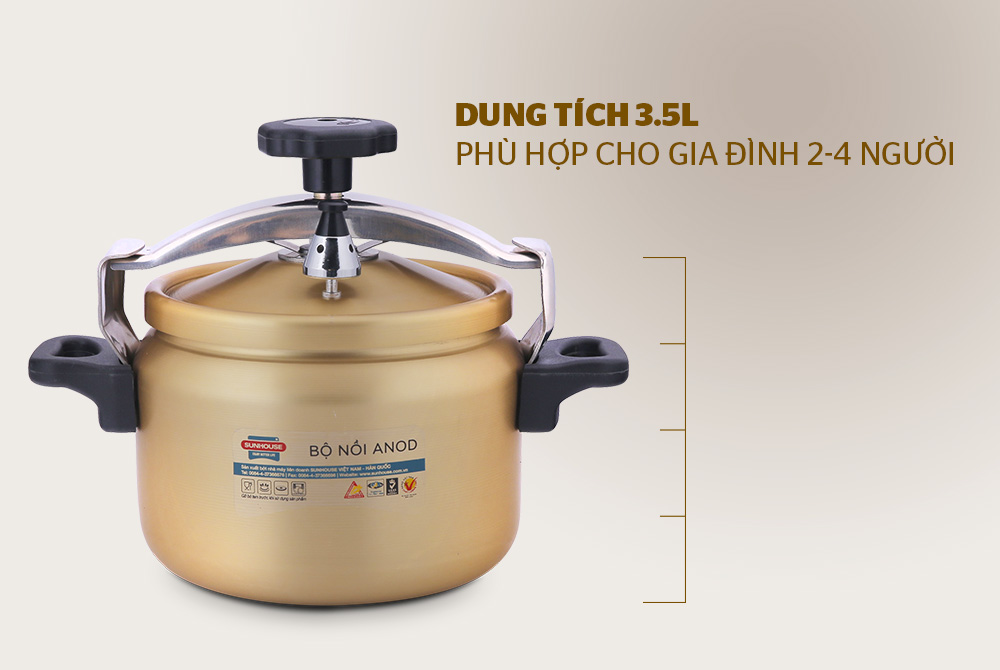 Nồi Áp Suất Sunhouse SHA8354 3.5L