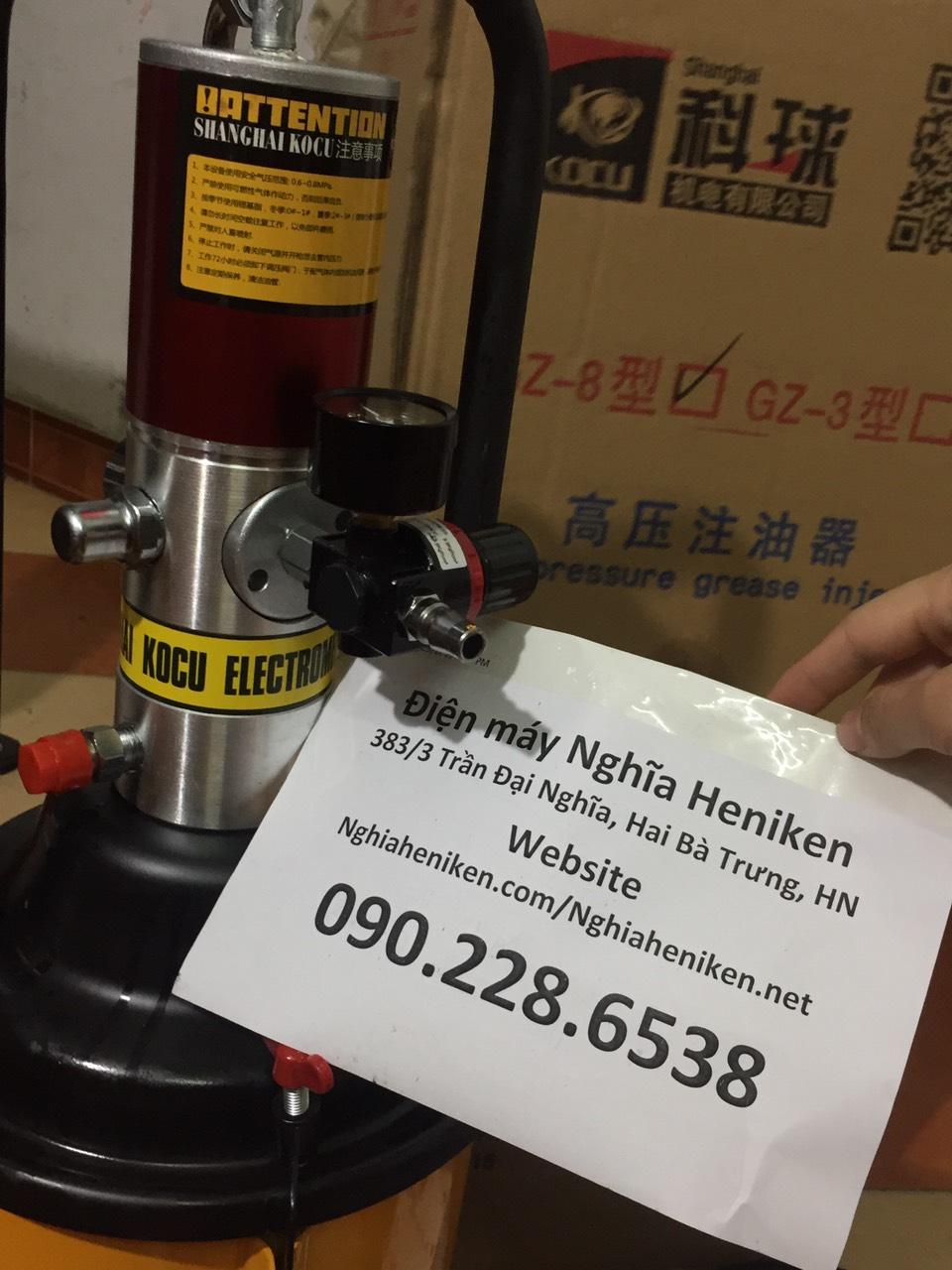 Máy bơm mỡ khí nén Kocu GZ-3 - 12 lít