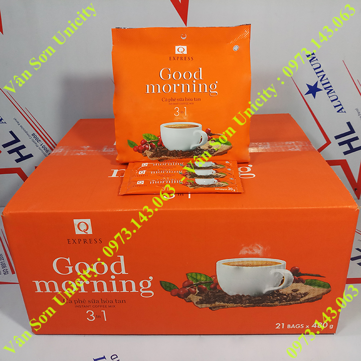 Cà phê sữa Good morning thùng 21 gói