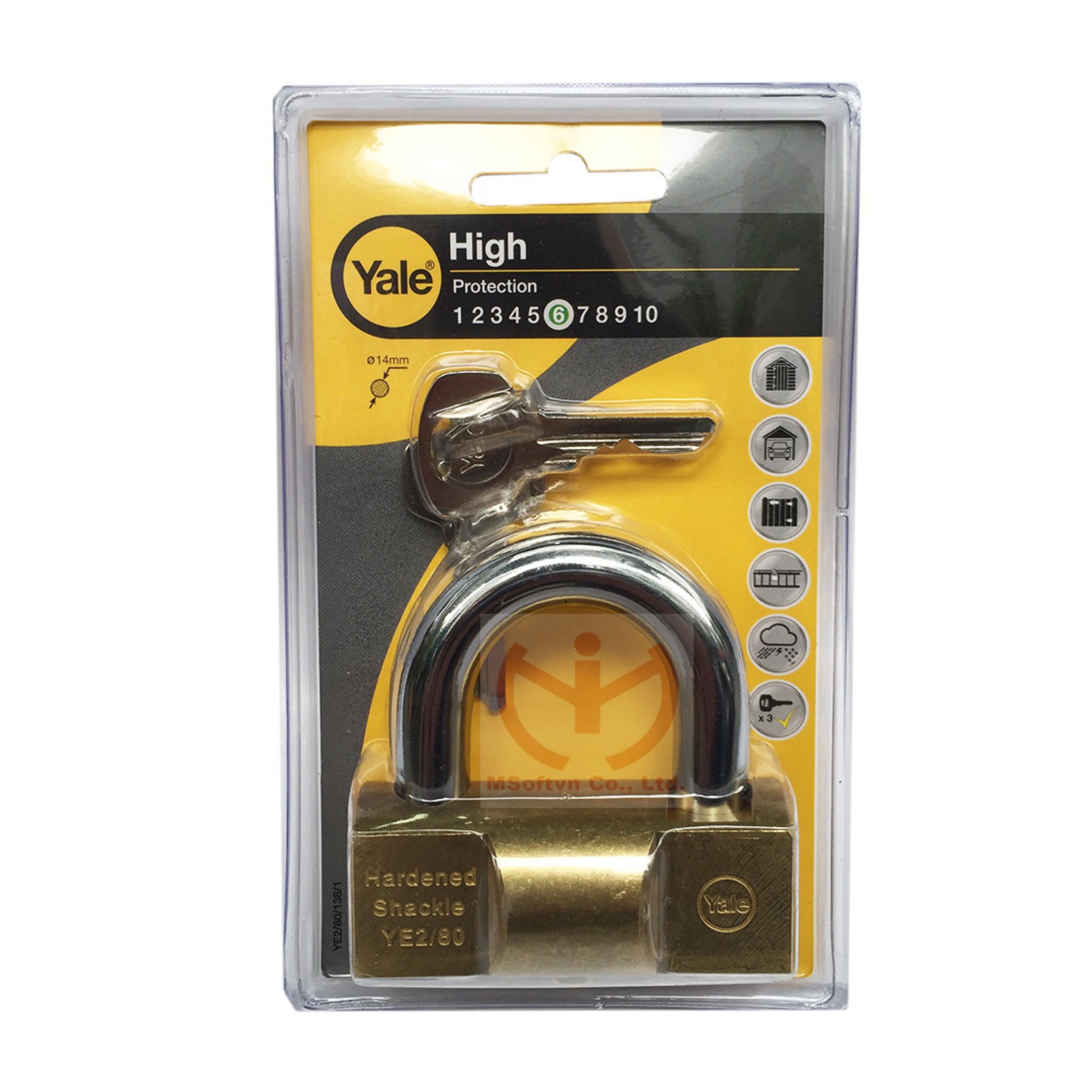 KHÓA BẤM YALE YE2/80/138