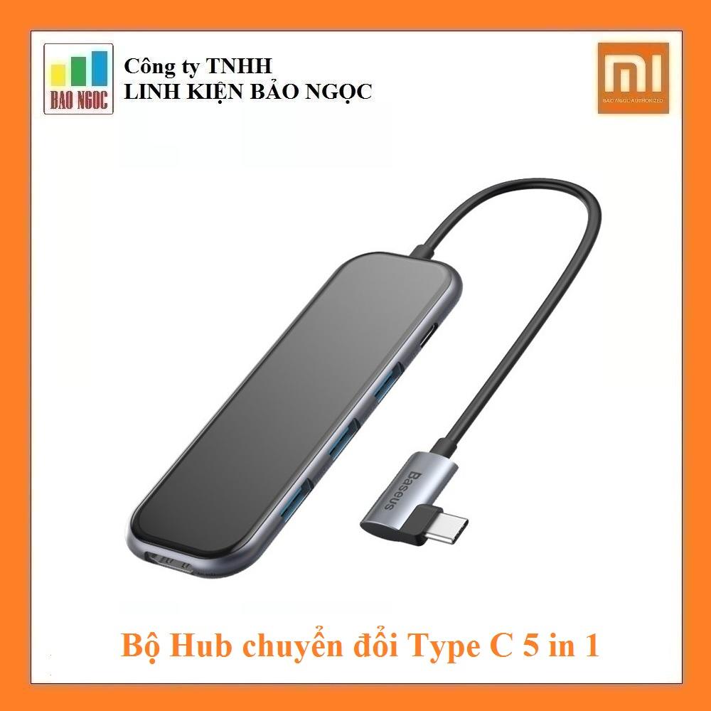 BỘ HUB CHUYỂN ĐỔI TYPE C 5 IN 1 BASEUS CAHUB-BZ0G