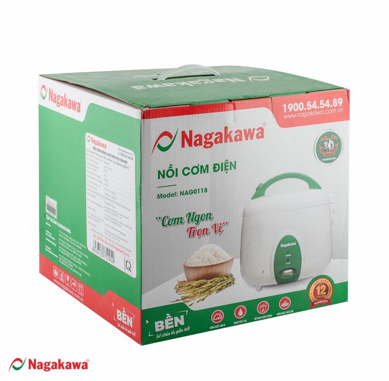 Nồi cơm điện Nagakawa NAG0118 1.8L