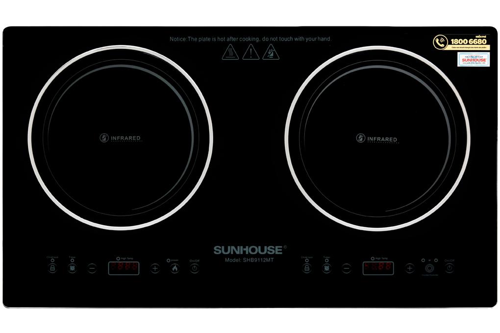 Bếp hồng ngoại đôi Sunhouse SHB9112MT