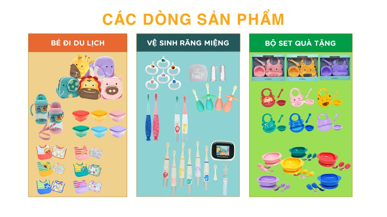 Bình bóp ăn dặm silicon có thìa cho bé Marcus & Marcus
