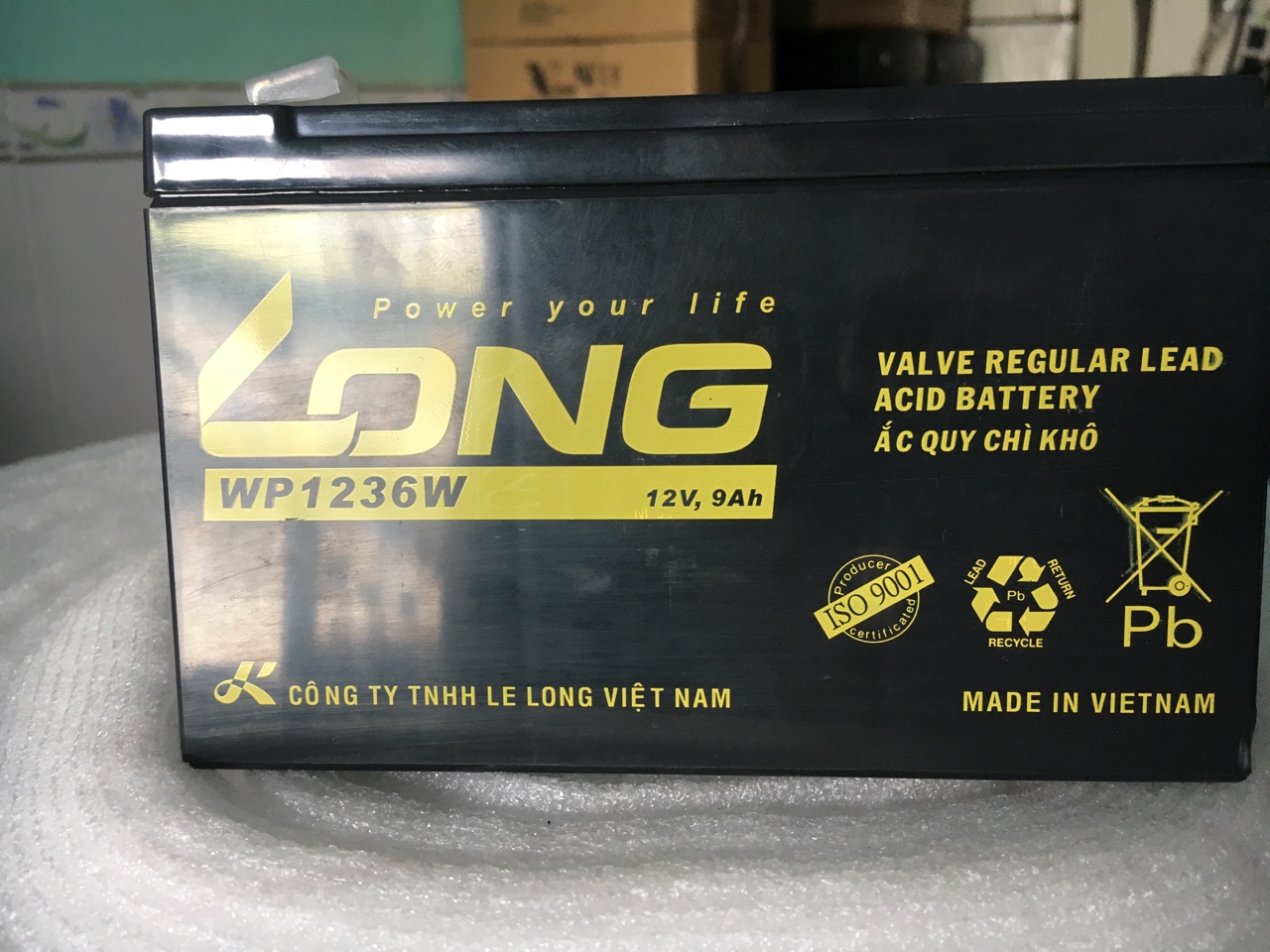Bình ắc quy Long 12V-9Ah - 448W WP1236W