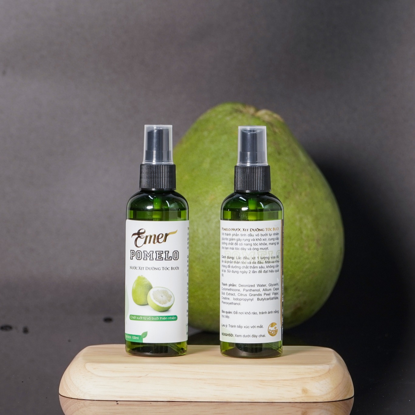 Chai Tinh Dầu Bưởi Xịt Tóc Cocoon Pomelo 100ml
