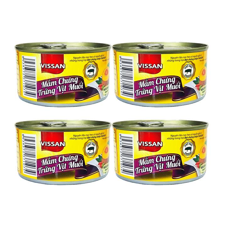 Combo 4 mắm chưng trứng vịt muối vissan 200g
