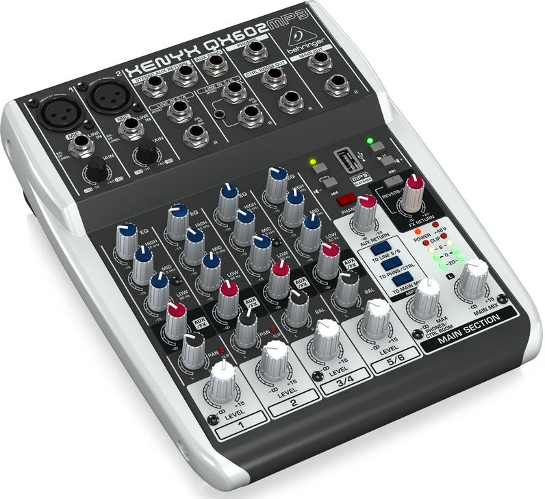 BÀN TRỘN ÂM THANH MIXER BEHRINGER QX602MP3
