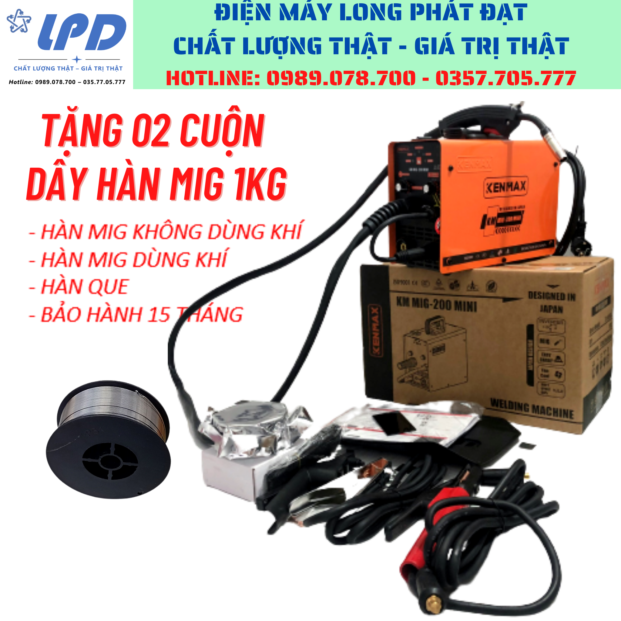 MÁY HÀN KENMAX KM MIG-200 MINI