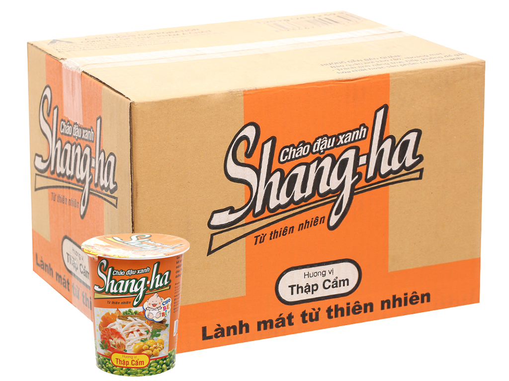 Cháo đậu xanh Shang ha thập cẩm 50g thùng 24 ly