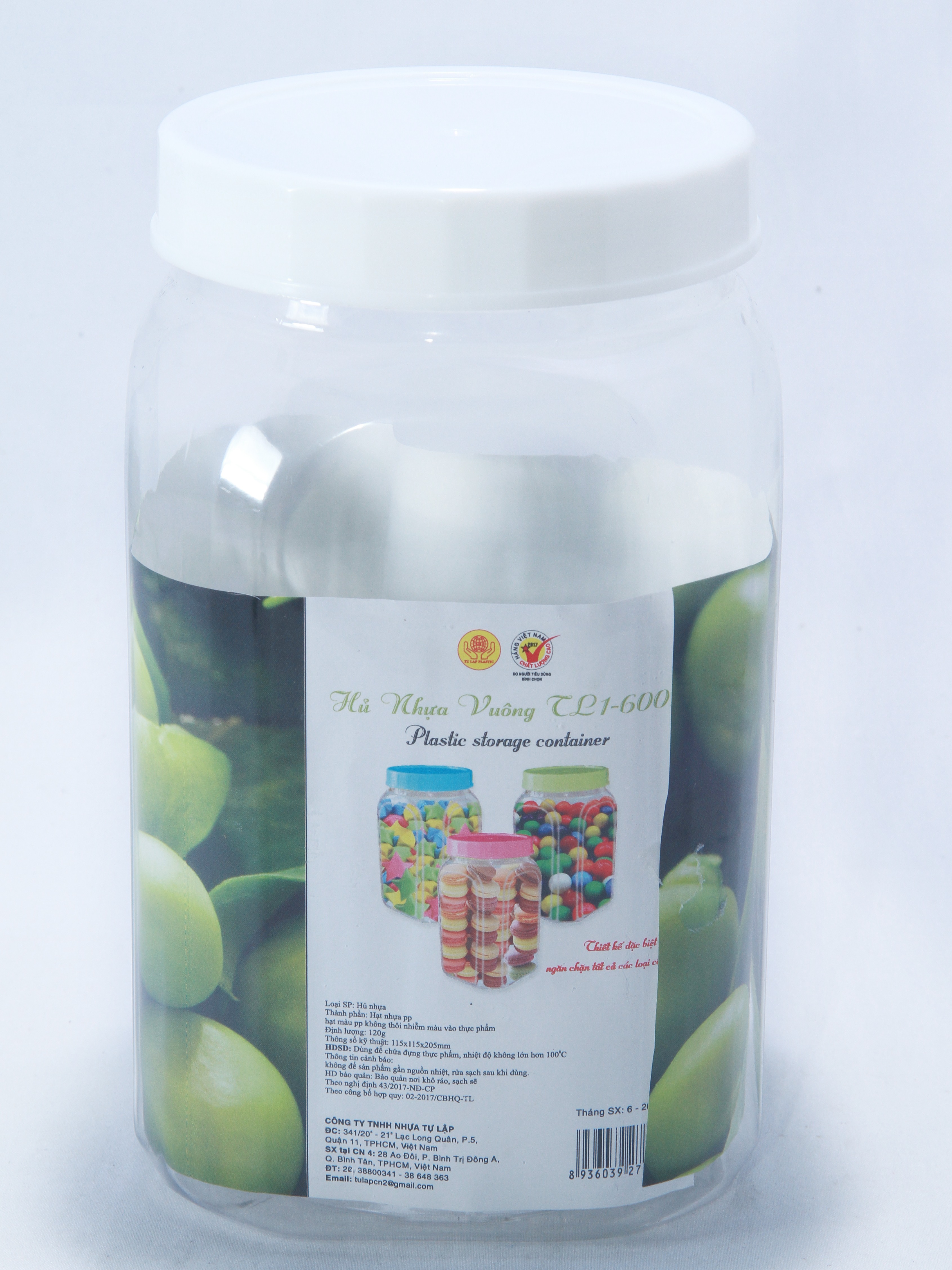 HỦ NHỰA VUÔNG TỰ LẬP TL1-6001