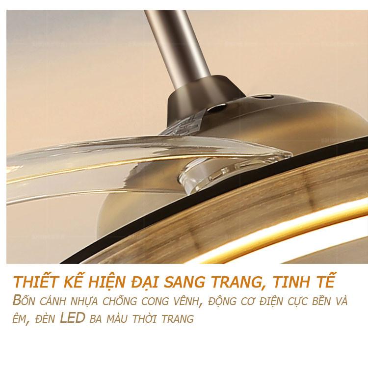 Quạt trần đèn - Quạt trần trang trí MSP 8028